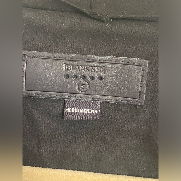 NWT BlankNYC Faux Suede Drape Front Jacket - Picture 7 of 9